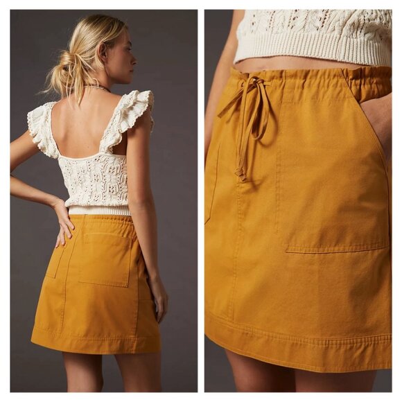 Anthropologie Tiny Mavericks Causal Mini Skirt New - Picture 2 of 5